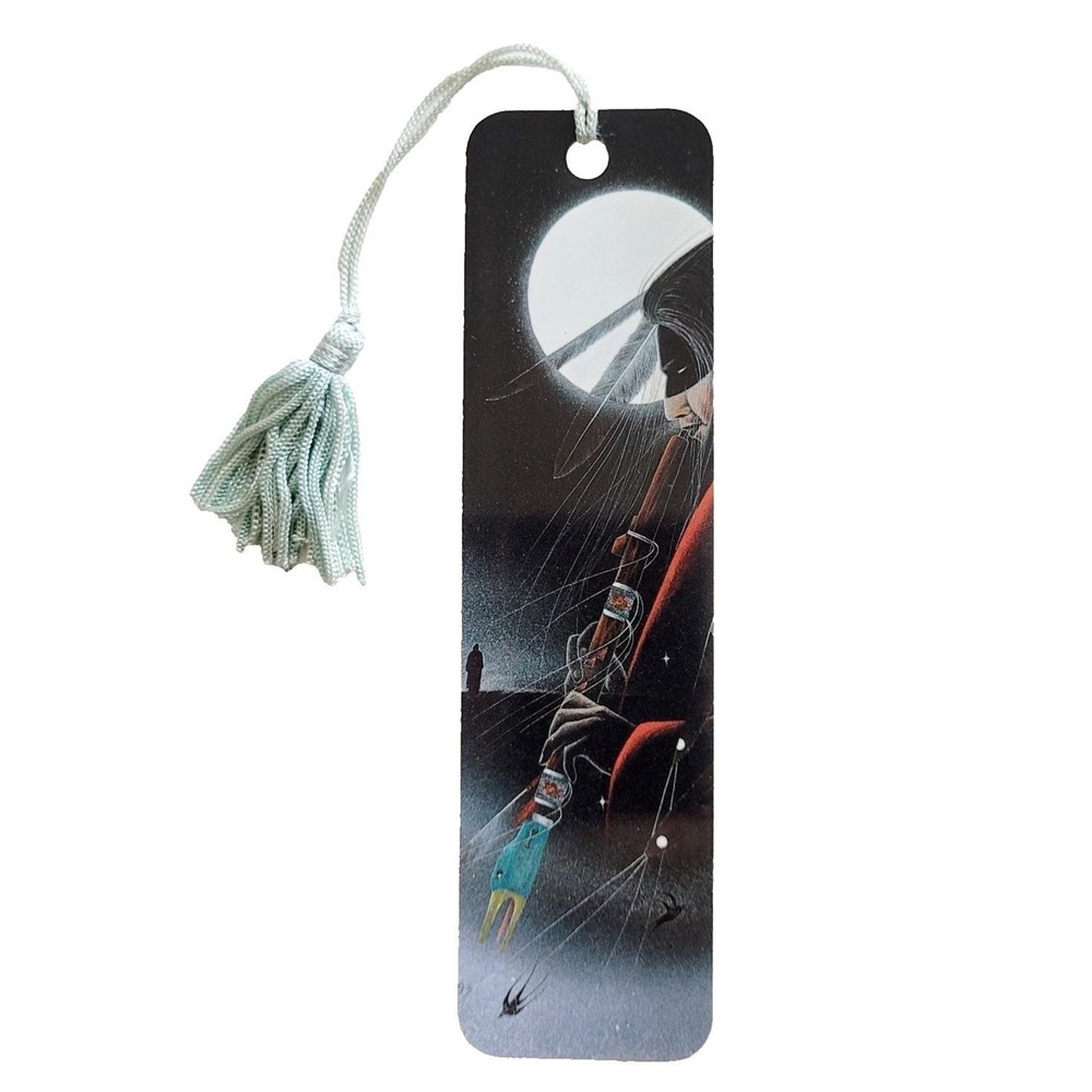 Vintage 90s Flute Legend Bookmark  Night Song Yellowhawk, 1994 Antioch KB0-12211
